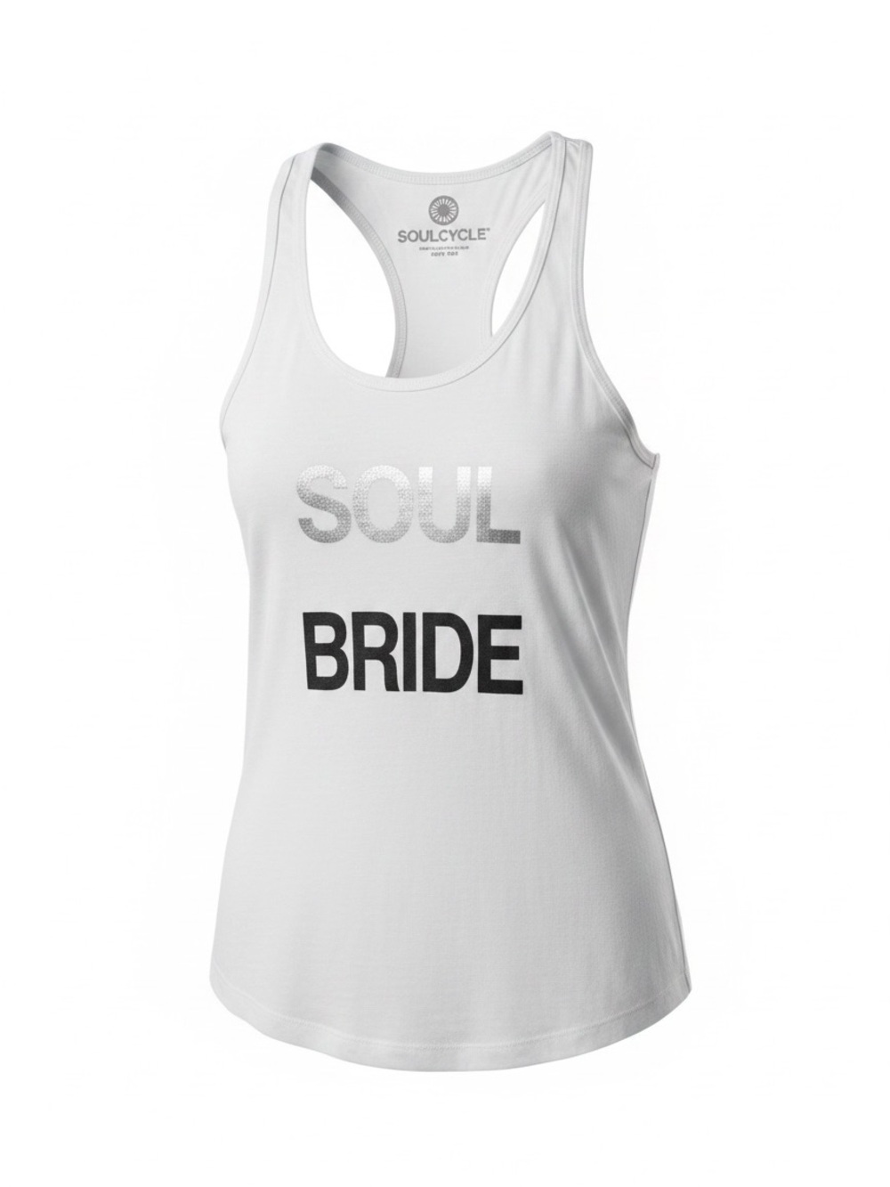 SoulCycle White 'Soul Bride' Racerback Tank